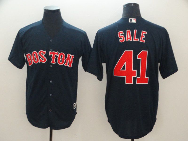 Men Boston Red Sox #41 Sale Blue Game MLB Jerseys